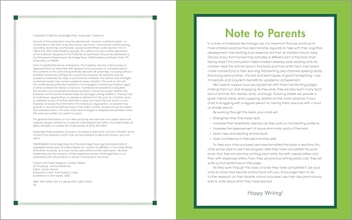 35% Off Print Penmanship Workbook for Kids with Animal Facts - Image 2