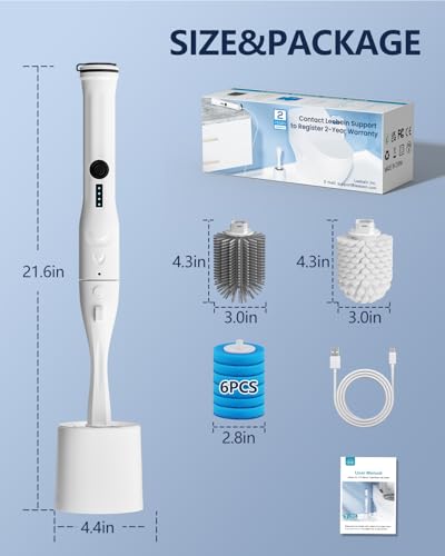50% Off Leebein Electric Toilet Brush Cleaning Kit - Image 6