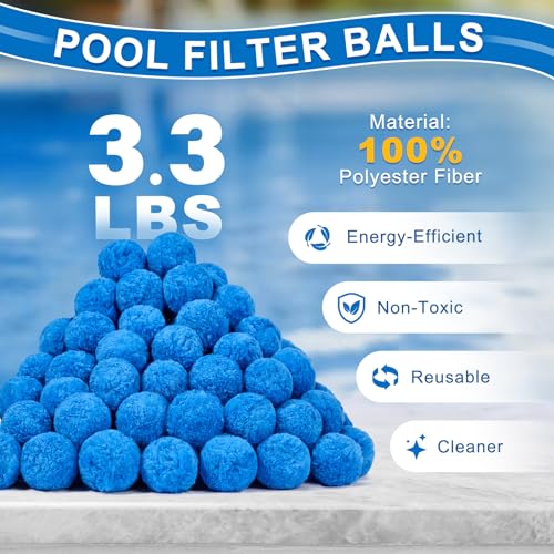 50% Off TTQ Reusable Pool Filter Balls for Sand Filters - Image 3