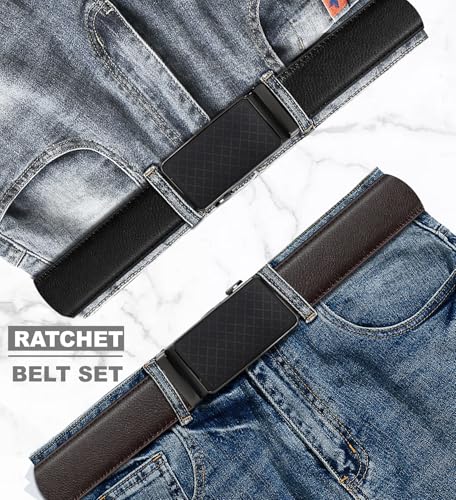 50% Off Men's 2-Pack Ratchet Leather Belts with Code WG4THTDO - Image 5