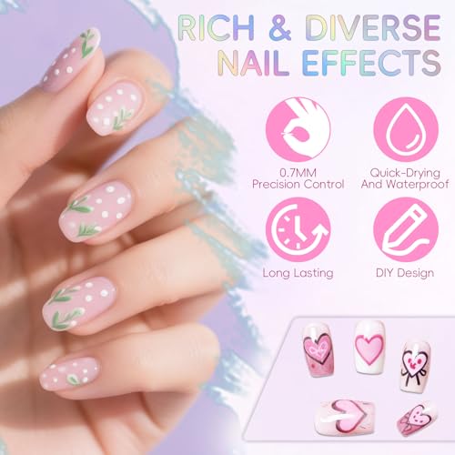 10% Off 12-Color Nail Art Pens for DIY Nail Designs - Image 3