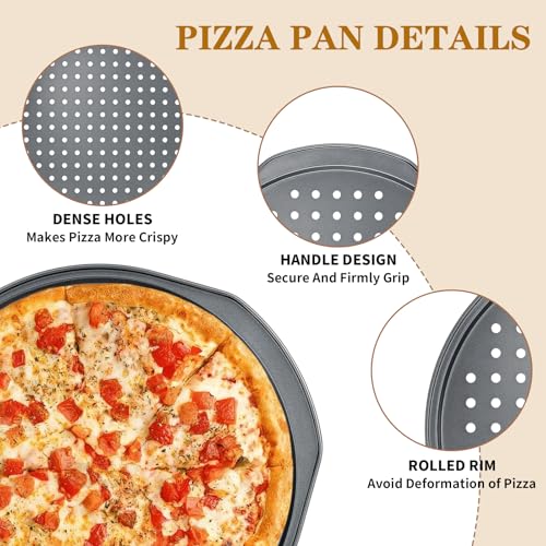 40% Off Bestdin 5-Piece Pizza Pan Set with Code 2FT4X75E - Image 3