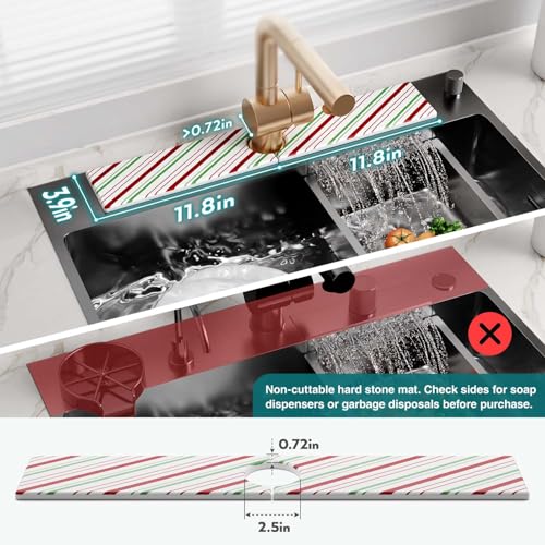 50% Off Stone Faucet Mat for Kitchen Sink Splash Guard - Image 2