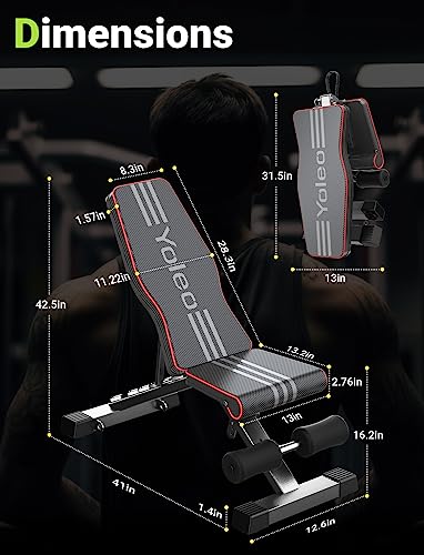 Save 18% on YOLEO Adjustable Weight Bench for Home Gym - Image 6