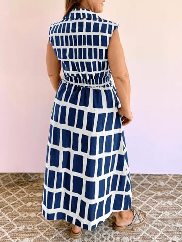 40% Off Beautife Plus Size Boho Midi Dress with Pockets - Image 4