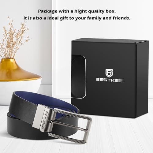 50% Off BESTKEE Men's Reversible Leather Belt - Image 5