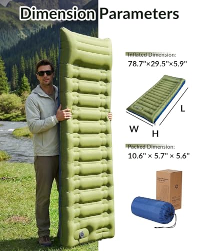 35% Off NINTYNINE Extra-Thick Camping Sleeping Pad with Pump - Image 3