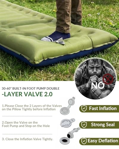 35% Off NINTYNINE Extra-Thick Camping Sleeping Pad with Pump - Image 4