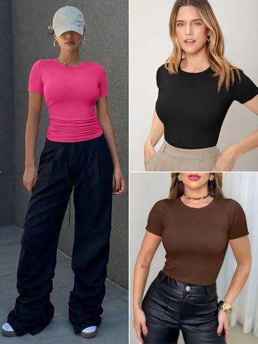 Save 40% on ATHMILE Women's Ribbed T-Shirts with Code - Image 5