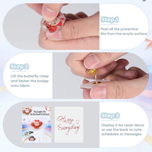 50% Off Cheerleader Gifts Bulk Pack with 32 Pins & Cards - Image 7