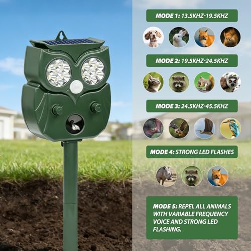 60% Off Owl Solar Animal Repellent with Motion Sensor - Image 4