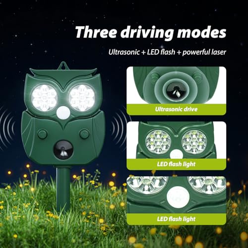 60% Off Owl Solar Animal Repellent with Motion Sensor - Image 6