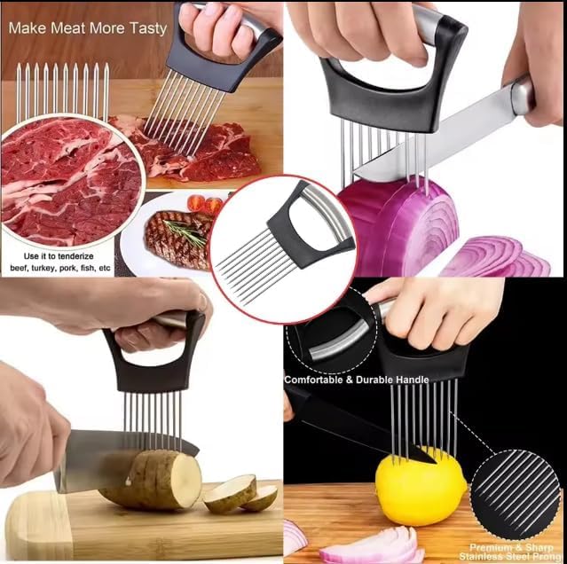 50% Off Onion Holder & Vegetable Cutter - Kitchen Tool - Image 5
