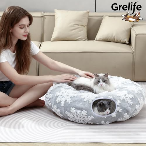 53% Off Grelife Cat Tunnel Bed with Code 39L55OT4 - Image 4