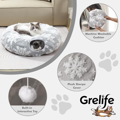 53% Off Grelife Cat Tunnel Bed with Code 39L55OT4 - Image 6