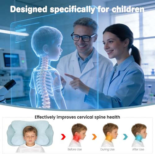 58% Off Cooling Memory Foam Cervical Pillow for Kids - Image 3