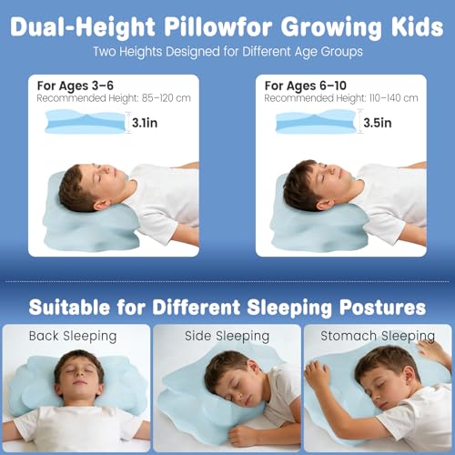 58% Off Cooling Memory Foam Cervical Pillow for Kids - Image 6