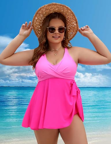 50% Off Edelqual Plus Size Tankini Swimsuit with Tummy Control - Image 6