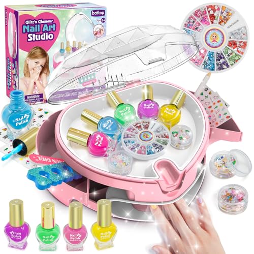 50% Off BATTOP Kids Nail Polish Kit with Dryer & Organizer