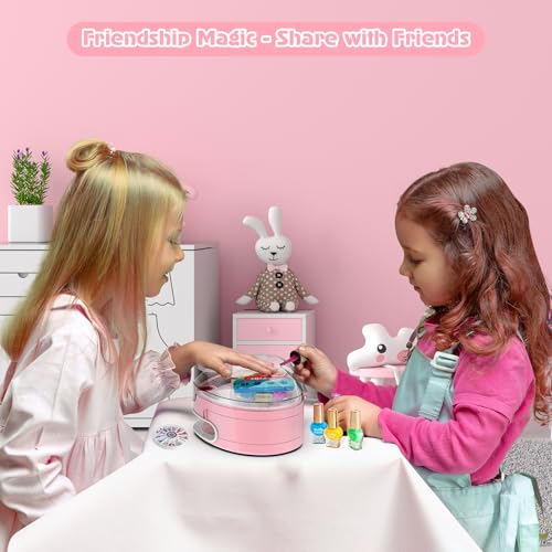 50% Off BATTOP Kids Nail Polish Kit with Dryer & Organizer - Image 4