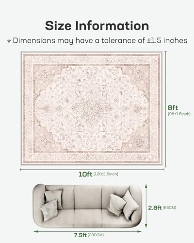 50% Off Marsail Washable Vintage Area Rug 8x10 - Image 2