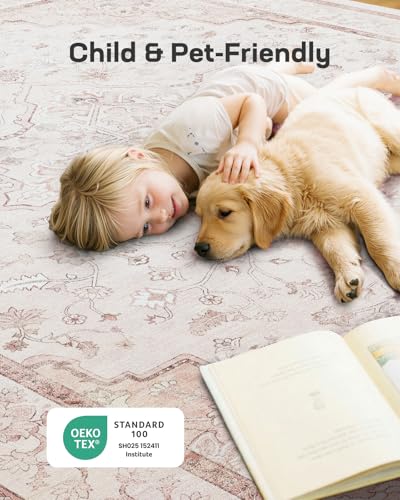 50% Off Marsail Washable Vintage Area Rug 8x10 - Image 7