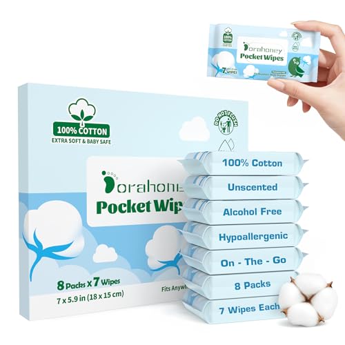 51% Off DORAHONEY Cotton Travel Wipes for Sensitive Skin