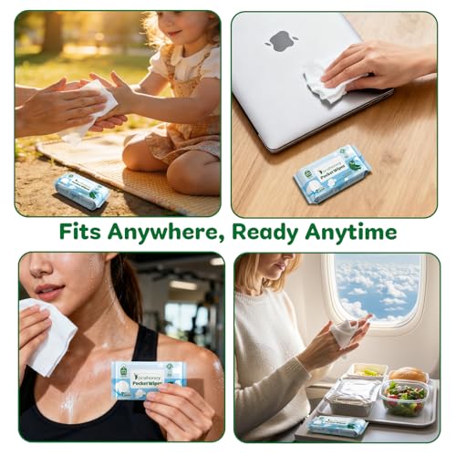 51% Off DORAHONEY Cotton Travel Wipes for Sensitive Skin - Image 3