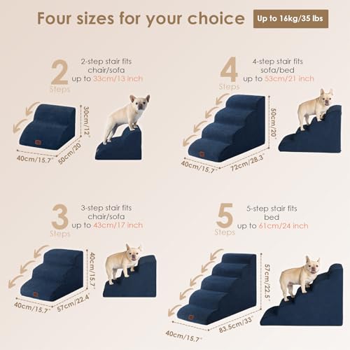 44% Off EHEYCIGA Curved Dog Stairs for Small Pets - Image 3