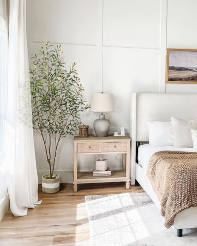 50% Off 6FT Artificial Olive Tree with Planter & Basket - Image 7