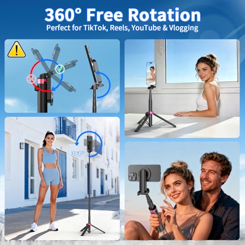 50% Off MagSafe Phone Tripod with Remote & Magnetic Grip - Image 3