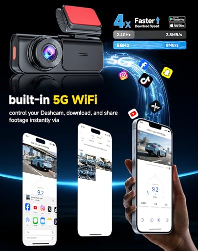 45% Off AXB 4K+2.5K Dual Dash Cam with 5G WiFi & 64GB Card - Image 3