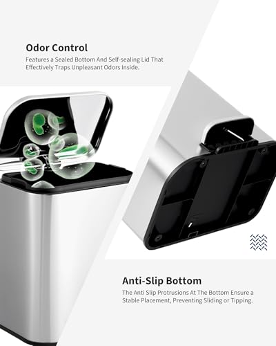 Save 35% on Garvee Stainless Steel Step Trash Can - Image 5