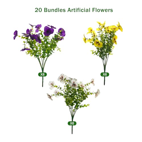 50% Off Fanfantoey UV Resistant Artificial Flowers Set - Image 2