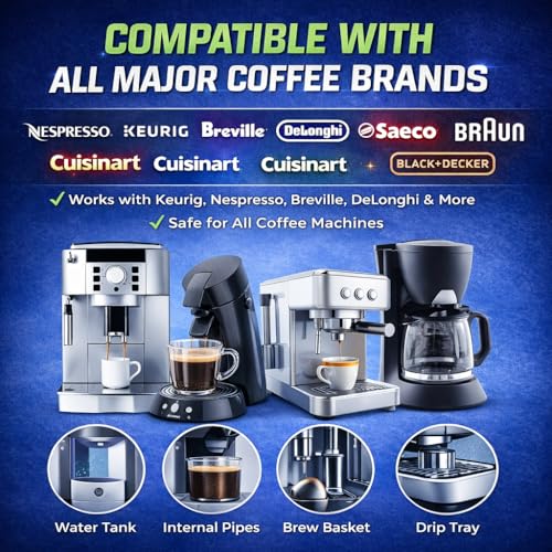 50% Off Coffee Maker Cleaner Tablets - 25 Count Descaler - Image 5