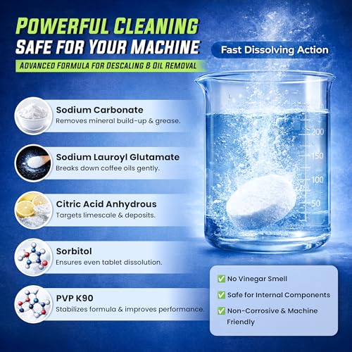 50% Off Coffee Maker Cleaner Tablets - 25 Count Descaler - Image 6