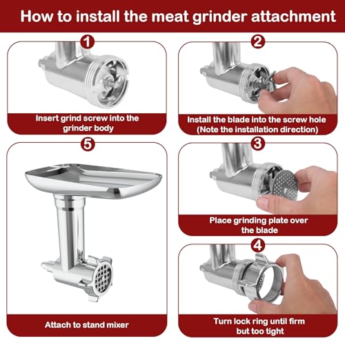 50% Off KitchenAid Meat Grinder & Slicer Shredder Attachments - Image 6