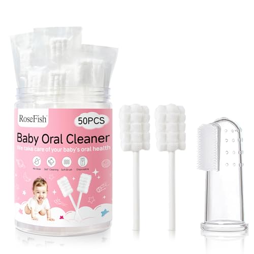 40% Off RoseFish Baby Tongue Cleaner with 50 Pieces - Image 1