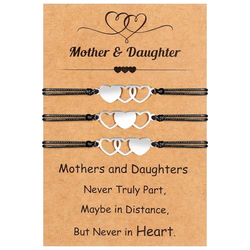 50% Off EOBOH Adjustable Heart Bracelet Set with Card - Image 1