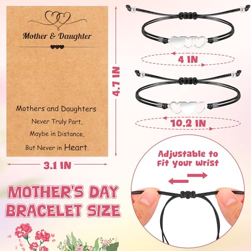 50% Off EOBOH Adjustable Heart Bracelet Set with Card - Image 2