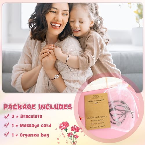 50% Off EOBOH Adjustable Heart Bracelet Set with Card - Image 3