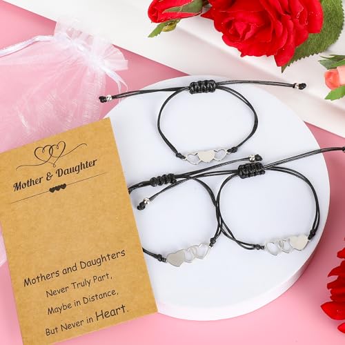 50% Off EOBOH Adjustable Heart Bracelet Set with Card - Image 6