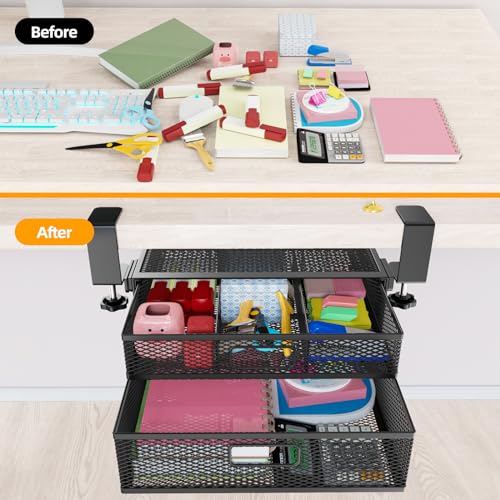 50% Off Under Desk Drawer Organizer - No Drilling Needed - Image 2