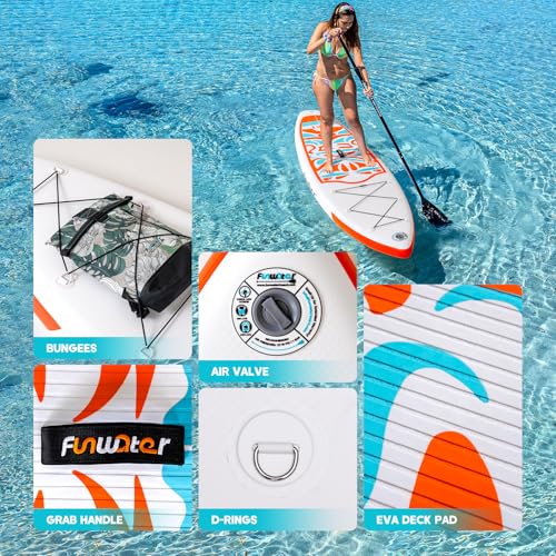 60% Off FunWater Inflatable Stand Up Paddle Board with Accessories - Image 3