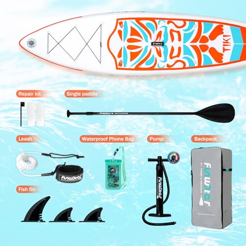 60% Off FunWater Inflatable Stand Up Paddle Board with Accessories - Image 4