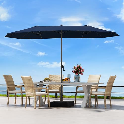 90% Off OLILAWN 15ft Patio Umbrella with Base Included - Image 1