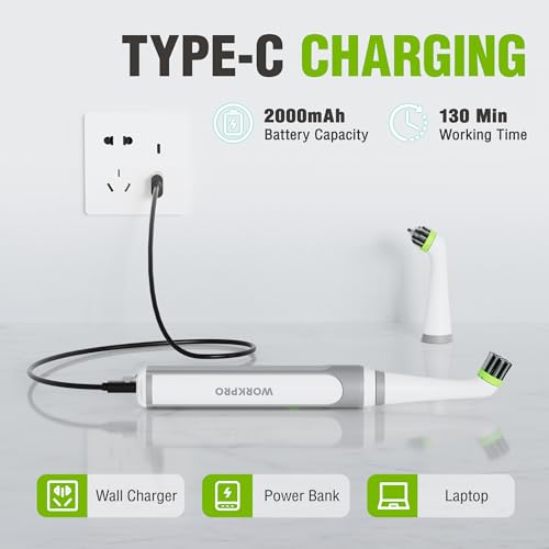 50% Off WORKPRO Cordless Grout Brush Set with Code - Image 5