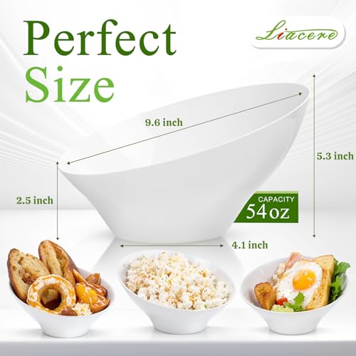 40% Off Liacere 16-Piece White Plastic Serving Bowls - Image 4