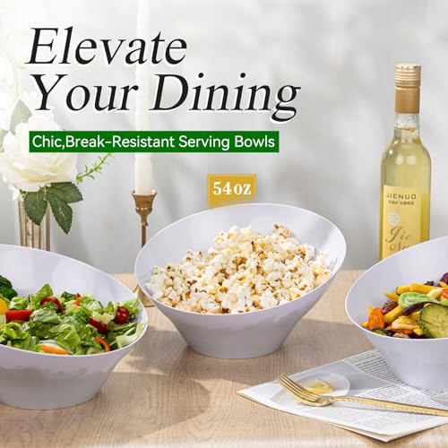 40% Off Liacere 16-Piece White Plastic Serving Bowls - Image 5