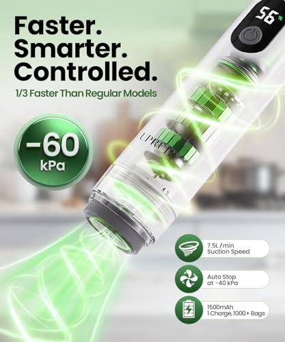 55% Off UPRUBE Handheld Vacuum Sealer with 30 Bags - Image 2